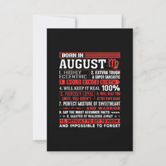 August Geburtstagsgeschenke - Geboren im August Vi Einladung