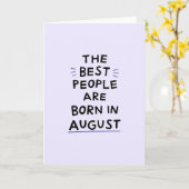 August Geburtstagskarte Karte (Gelbe Blume)