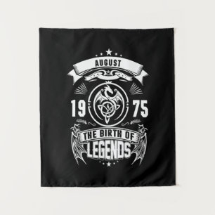 August-Geschenk 1975 Geburtsjahr der Legenden Wandteppich