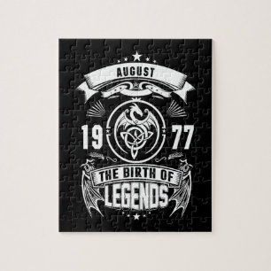 August-Geschenk   1977 Geburtsjahr der Legenden Puzzle