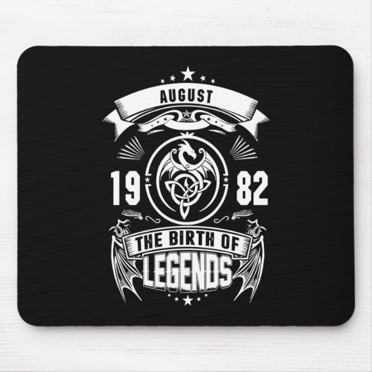 August-Geschenk | 1982 Geburtsjahr der Legenden Mousepad (Vorne)