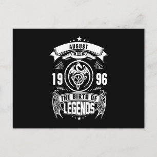 August-Geschenk 1996 Geburtsjahr der Legenden Feiertagspostkarte