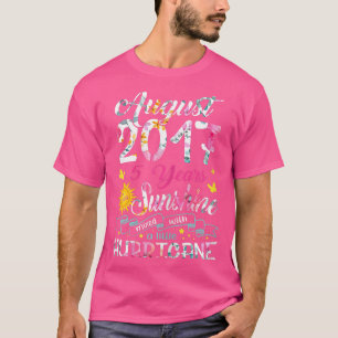 August Girl 2017 5 Geburtstag 5 Jahr Phantastisch T-Shirt