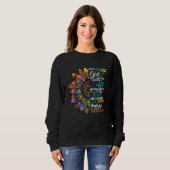 August Girl I Was Born With My Heart On My Sunflow Sweatshirt (Vorne ganz)