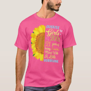 August Girls 2001 21 Years Of Being Sunshine Mied T-Shirt