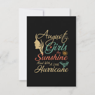 August Girls sind Sunshine August Geburtstagsgesch Einladung