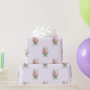August Gladiolus Blumen Geschenkpapier