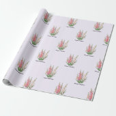 August Gladiolus Blumen Geschenkpapier (Ungerollt)