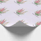 August Gladiolus Blumen Geschenkpapier (Ecke)