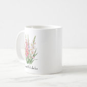August Gladiolus Blumen Kaffeetasse (Vorderseite Links)