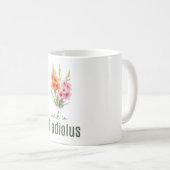August Gladiolus  Flower Mug | Coffee Cup Kaffeetasse (VorderseiteRechts)