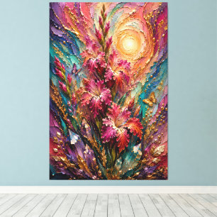 August Gladiolus Frequenz der Tapferkeit™ Energy W Leinwanddruck