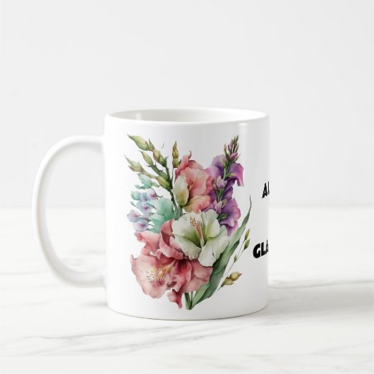 AUGUST - GLADIOLUS KAFFEETASSE (Links)