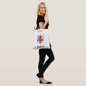 August Gladiolus Mohn Geburtsmonats-Blumen-Einkauf Tasche (Am Model)