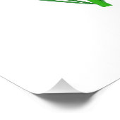 August Gladiolus Personalized Birthday Poster (Ecke)