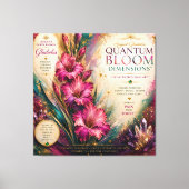 August Gladiolus Quantum Blüten Dimensionen Leinwanddruck (Vorderseite)