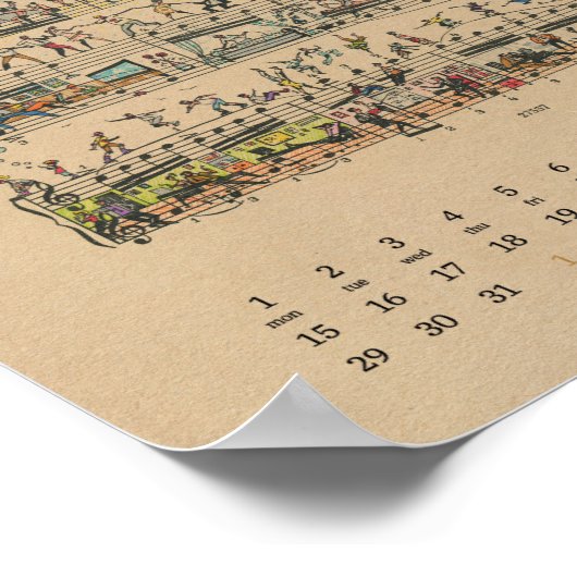 August - Glückwünsche Kalender 2022 Poster (Ecke)