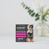 August Hair Special Flyer Friseur Salon Wig Verkau Begleitkarte (Stehend Vorderseite)