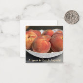 August ist Peach Month! Mitteilungskarte (Vorderseite/Rückseite Beispiel)