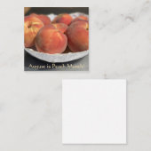 August ist Peach Month! Mitteilungskarte (Vorne/Hinten)