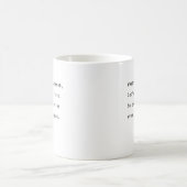 August Kaffee Tasse Typografie poetische August Ab (Mittel)