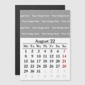 August-Kalender 2022 Magnetkarte (Vorne/Hinten)