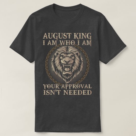 August King Ich bin, wer ich bin Ihre Zustimmung i T-Shirt (Design vorne)