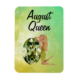 August Königin Geburtstag Magnet