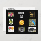 August Leo Birth Monat Postkarte (Vorne/Hinten)