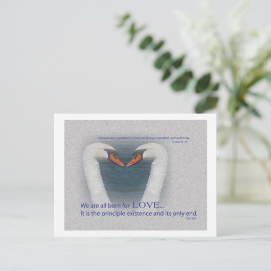 August Liebe Postkarte (Stehend Vorderseite)