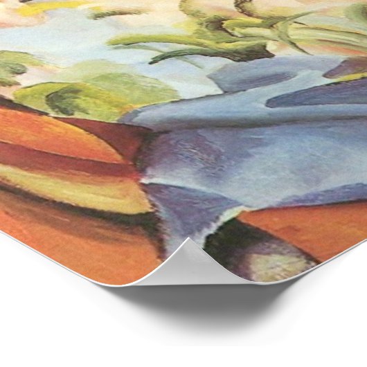 August Macke 1913 Bademädchen-Poster Poster (Ecke)