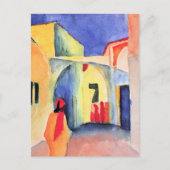 August-Macke - Ansicht in eine Leiter Postkarte (Vorderseite)