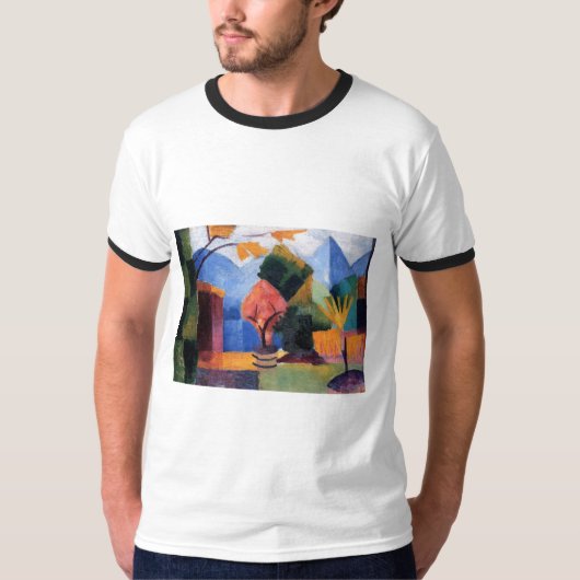August Macke - arbeiten Sie am Öl des Thuner Sees T-Shirt (Vorderseite)