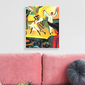 August Macke art, Russisches Ballett, Leinwanddruck (Insitu (Wohnzimmer))