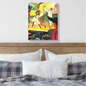 August Macke art, Russisches Ballett, Leinwanddruck (Insitu (Schlafzimmer))