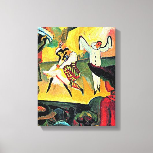 August Macke art, Russisches Ballett, Leinwanddruck (Vorderseite)