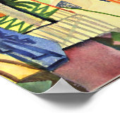 August Macke artwork, In the Temple Hall Poster (Ecke)