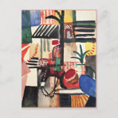 August Macke Artwork, Mann mit Donkey Postkarte (Vorderseite)