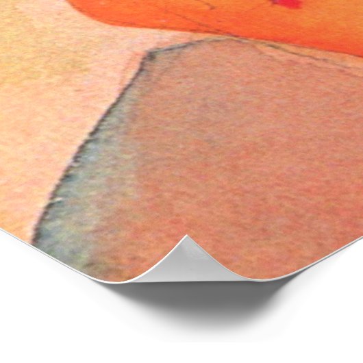 August Macke - Blick in eine Straße 1914 Poster (Ecke)