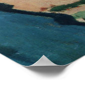 August Macke - Bonn Houses and Chimney 1911 Oil Poster (Ecke)