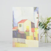 August Macke Bright House Aquarellmalerei Briefpapier (Stehend Vorderseite)