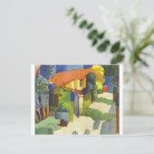 August Macke - bringen Sie im Garten Waterolor Postkarte (Stehend Vorderseite)