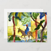 August Macke - Donkey Ride Postkarte (Vorne/Hinten)
