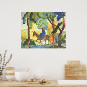 August Macke - Donkey Rider 1914 Eselreiter Poster (Küche)