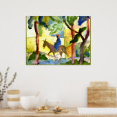 August Macke - Donkey Rider Poster (Küche)