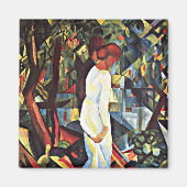 August Macke: Ein Paar im Wald, 1912 Kunstwerke Magnet (Vorne)