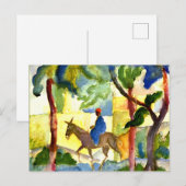 August Macke - Eselritt Postkarte (Vorne/Hinten)