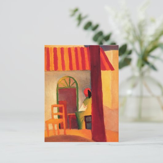 August Macke Farbenfrohe Postkarte (Stehend Vorderseite)