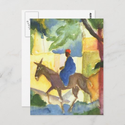 August Macke Fine Art Postcard Postkarte (Vorne/Hinten)