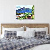 August Macke - Frühjahrslandschaft in Tegernsee Leinwanddruck (Insitu (Schlafzimmer))